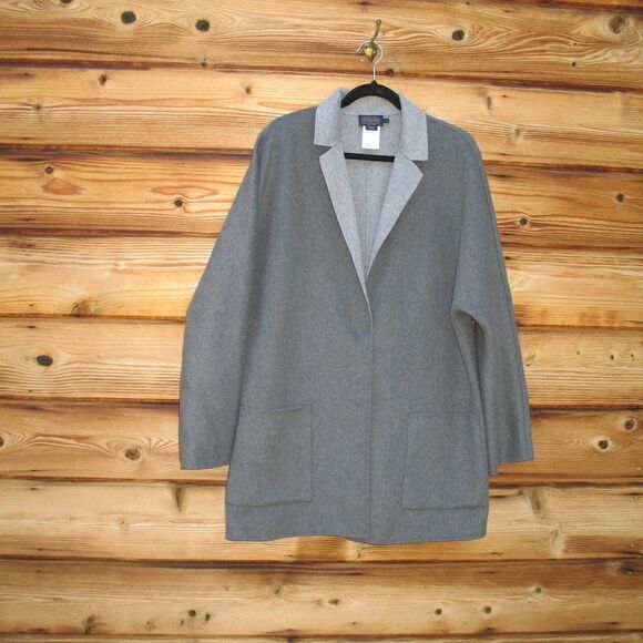 NWOT Pendleton Flannel Wool Blend Soft Jacket Coatigan - Picture 1 of 7